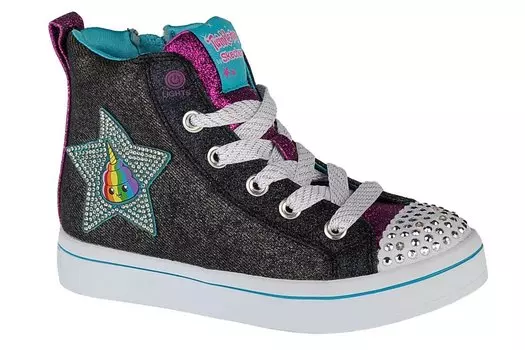 Кроссовки Skechers Twi Lites Patch Cuties, серый