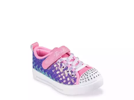 Кроссовки Skechers Twinkle Sparks Sequin Party — детские, розовые