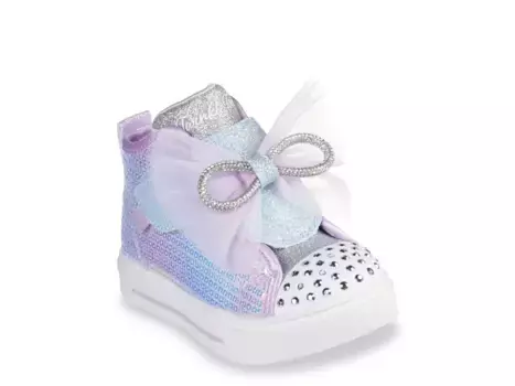 Кроссовки Skechers Twinkle Sparks Sequins Shimmer — детские, лавандовый/многоцветный