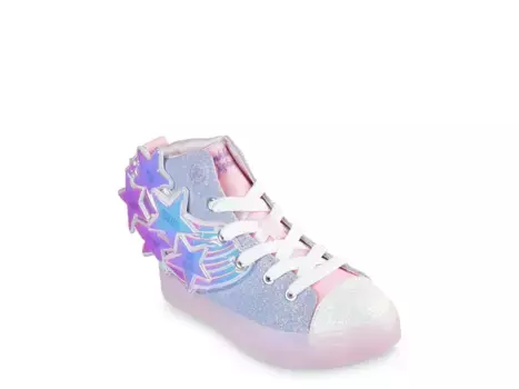 Кроссовки Skechers Twinkle Toes Twi-Lites 2.0 Magical Wish Light-Up — детские, розовые/фиолетовые/переливающиеся