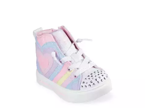 Кроссовки Skechers Twinkle Toes Twinkle Sparks Heart Pop — детские, светло-розовые
