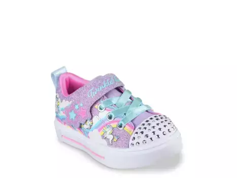 Кроссовки Skechers Twinkle Toes Twinkle Sparks Jumpin' Clouds — детские, фиолетовые, многоцветные