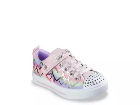 Кроссовки Skechers Twinkle Toes Twinkle Sparks Ombre Love — детские, светло-розовые