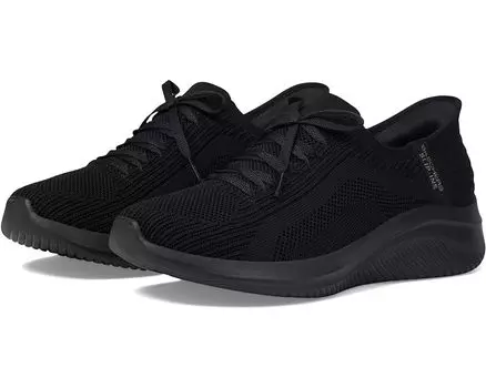 Кроссовки SKECHERS Ultra Flex 3.0 - Brilliant Hands Free Slip-Ins, цвет Black/Black