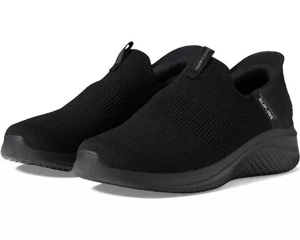 Кроссовки SKECHERS Ultra Flex 3.0 Smooth Step Hands Free Slip-Ins, цвет Black/Black