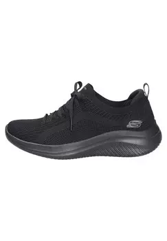 Кроссовки Skechers Ultra Flex, черный трикотаж с отделкой