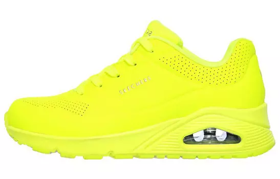 Кроссовки Skechers Uno Casual Shoes Women's Low-Top Neon Yellow