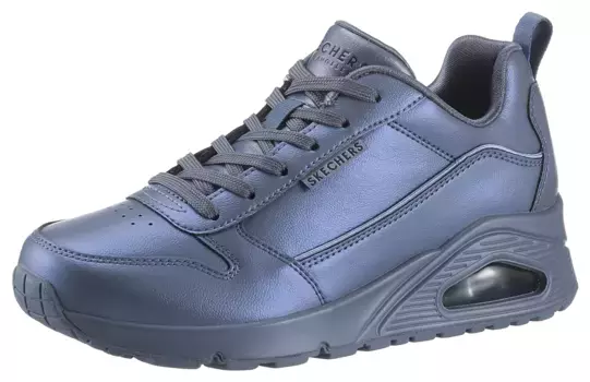 Кроссовки Skechers "UNO-GALACTIC GAL", повседневная обувь, полуботинки, туфли на шнуровке с функциями Skech Air, цвет Graublau Metallic