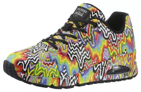 Кроссовки Skechers "UNO-INFINITE DRIP JEN STARK", повседневная обувь, полуботинки, туфли на шнуровке с воздушной подушкой, цвет Mehrfarbig