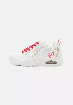 Кроссовки Skechers Uno Lace-up, белый/розовый