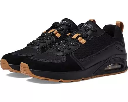 Кроссовки SKECHERS Uno - Layover, цвет Black/Black