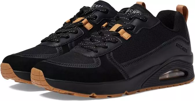 Кроссовки SKECHERS Uno - Layover, цвет Black/Black