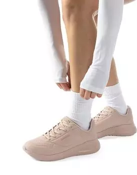 Кроссовки Skechers Uno lite lite work бледно-розового цвета
