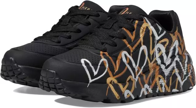 Кроссовки Skechers Uno Lite - Metallic Love 314067L, цвет Black/Gold