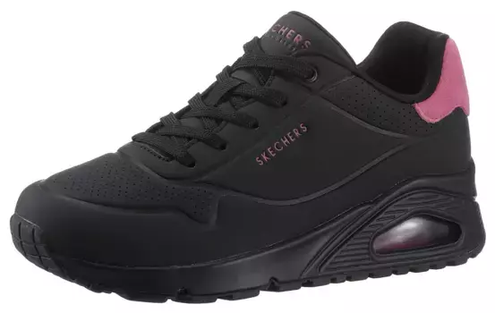 Кроссовки Skechers "UNO - POP BACK", повседневная обувь, полуботинки, туфли на шнуровке с удобной функцией Skech-Air, розовый