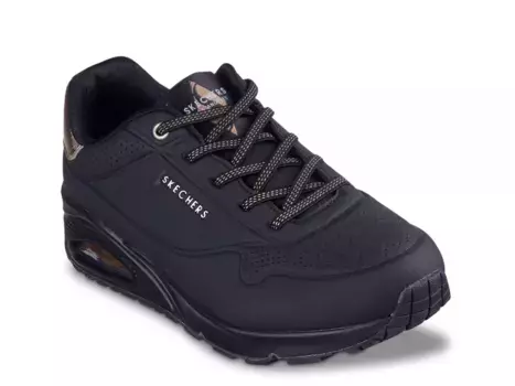 Кроссовки Skechers Uno Shimmer Away — женские, черные/золотые