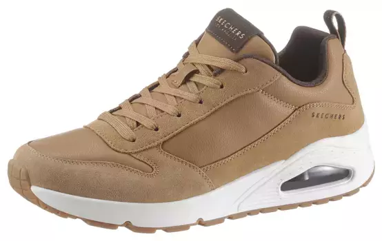 Кроссовки Skechers "Uno Stacre", с воздушной подошвой, повседневная обувь, полуботинки, туфли на шнуровке, коричневый
