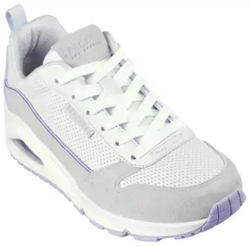 Кроссовки Skechers "UNO-TWO MUCH FUN", с пеной с эффектом памяти с воздушным охлаждением, повседневная обувь, полуботинки, туфли на шнуровке, серый