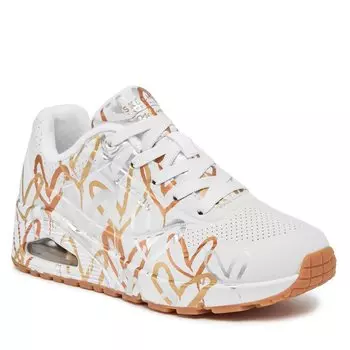 Кроссовки Skechers UnoMetallic Love, белый
