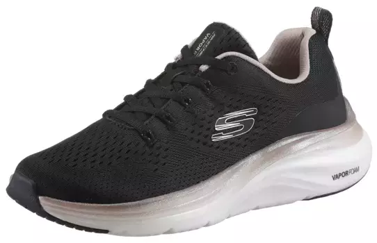 Кроссовки Skechers "VAPOR FOAM-MIDNIGHT GLIMMER", веганское исполнение, повседневная обувь, полуботинки, туфли на шнуровке, цвет Schwarz-Rosgoldfarben