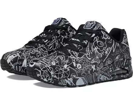 Кроссовки SKECHERS Vexx: Uno - Process Sketch, цвет Black/White