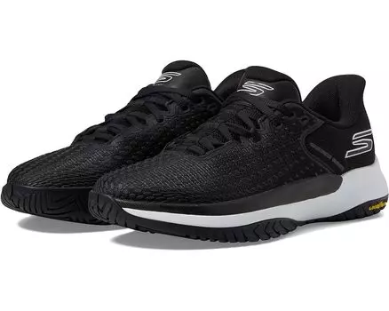 Кроссовки SKECHERS Viper Court Elite, черный/белый