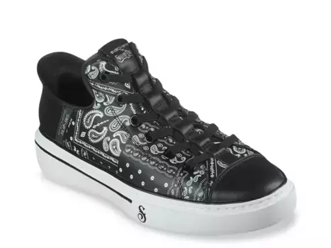 Кроссовки Skechers x Snoop Dogg Premium Leather Snoop One Double G Sneaker, черный с принтом пейсли