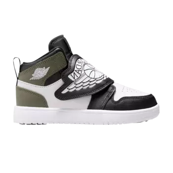 Кроссовки Sky Jordan 1 PS 'Black Toe Medium Olive', черный