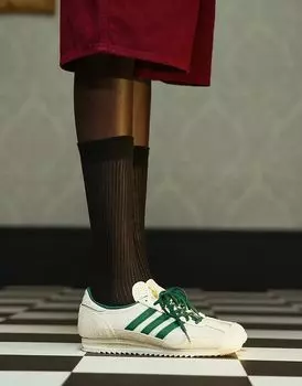 Кроссовки SL 72 OG белого и зеленого цвета adidas Originals