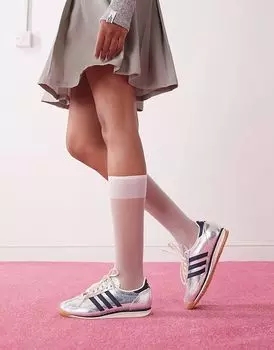 Кроссовки SL 72 OG в цвете металлик серебристый и темно-синий adidas Originals