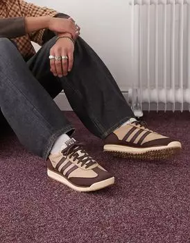 Кроссовки SL 72 RS светло-коричневого цвета adidas Originals