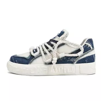 Кроссовки Slazenger Skateboarding Shoes Men Low-top Dark Blue/White, цвет Navy