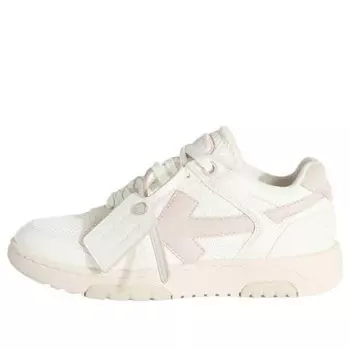Кроссовки slim out of office leather sneakers 'white pink' Off-White, белый