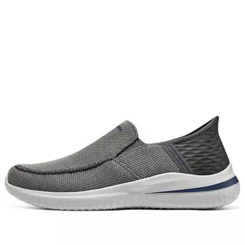 Кроссовки slip-ins delson 3.0 cabrino 'grey' Skechers, серый