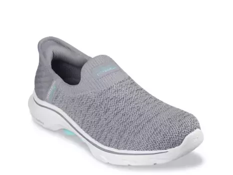 Кроссовки Slip-Ins GO Walk 7 Springtime Slip-On Sneaker Skechers, серый/серебряный