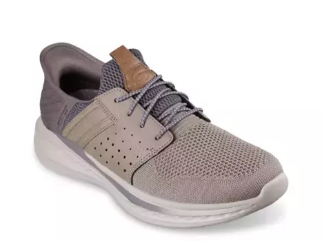 Кроссовки Slip-Ins Relaxed Fit Slade Ocon Sneaker Skechers, серо-коричневый