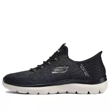Кроссовки slip-ins summits key pace 'black white' Skechers, черный