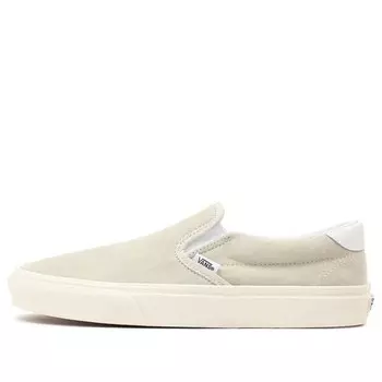 Кроссовки slip-on 59 'pig suede - oatmeal' Vans, белый