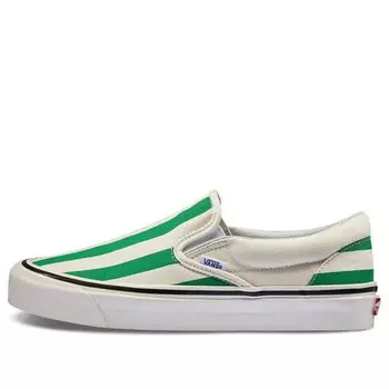 Кроссовки slip-on 98 dx 'big stripe - white green' Vans, зеленый