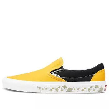Кроссовки slip-on black yellow 'black yellow' Vans, черный