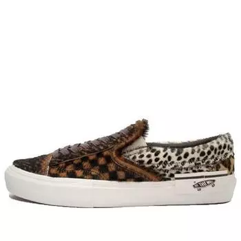 Кроссовки slip-on cap lx 'multi pony hair' vn0a3tksvso Vans, коричневый