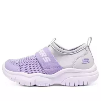 Кроссовки slip-on comfy shoes 'purple silver' Skechers, фиолетовый