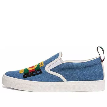 Кроссовки slip-on 'dublin blue' Gucci, синий