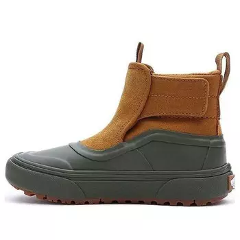 Кроссовки slip-on hi terrain hook and loop mte-1 'green brown' Vans, зеленый