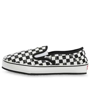 Кроссовки slip on leisure shoes black/white black and white Vans, черный