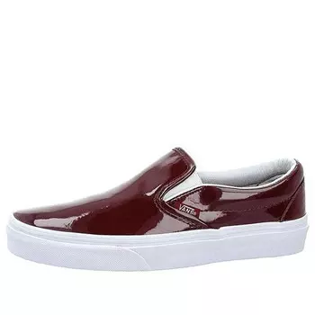 Кроссовки slip-on low tops casual skateboarding shoes red Vans, красный