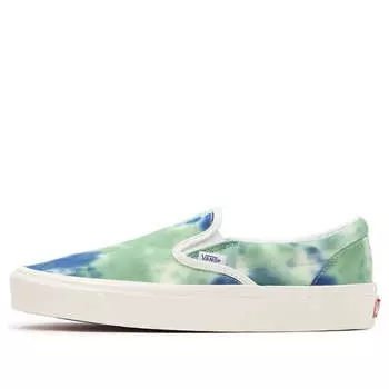 Кроссовки slip-on low tops casual skateboarding shoes white blue multi-color 'white yellow blue' Vans, белый