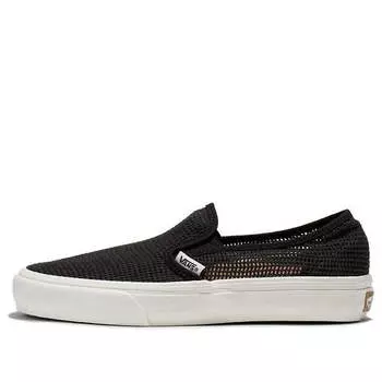 Кроссовки slip-on mesh vr3 'black' Vans, черный
