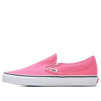 Кроссовки slip-on minimalistic cozy low tops casual skateboarding shoes pink Vans, розовый