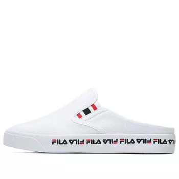 Кроссовки slip-on mule Fila, белый